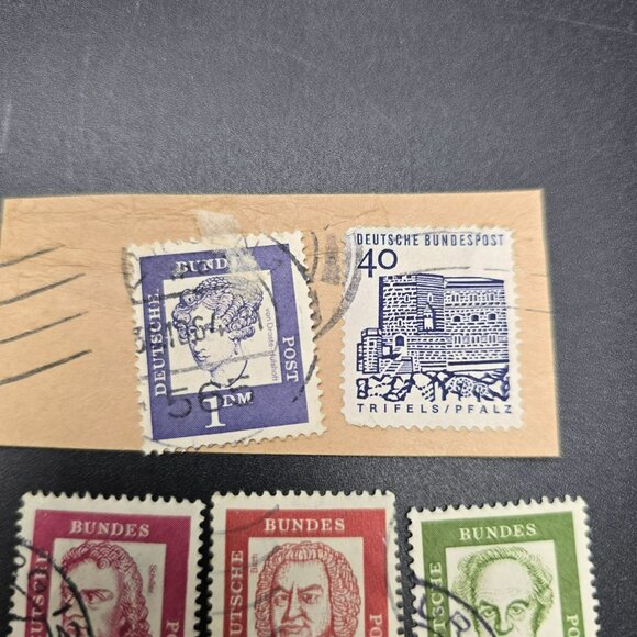 Vintage Deutsche German Bundespost Stamps Lot Assorted Denominations LI3058 - Picture 6 of 9